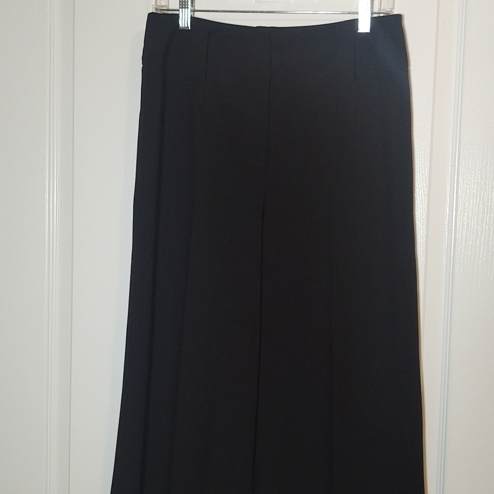 Madison Wide Waistband Pleated Black Women's Trousers
